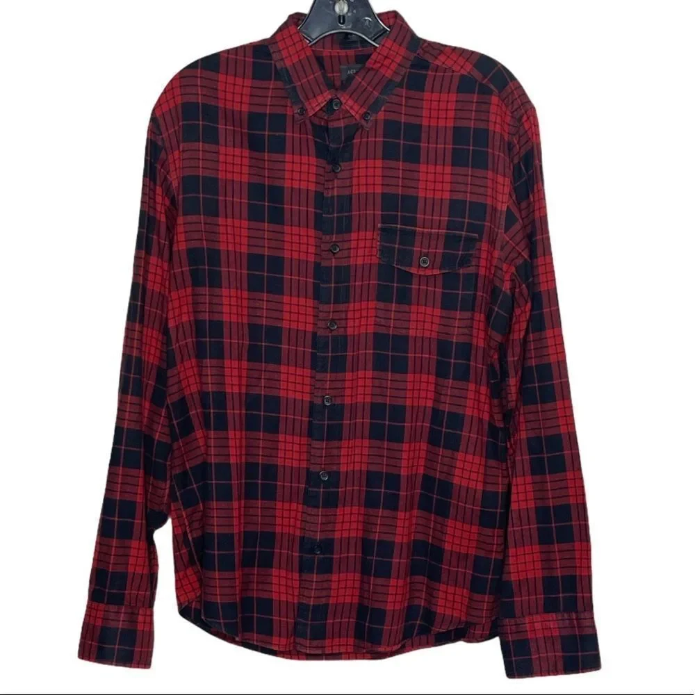 J. Crew Plaid‎ Slim Cut Shirt
